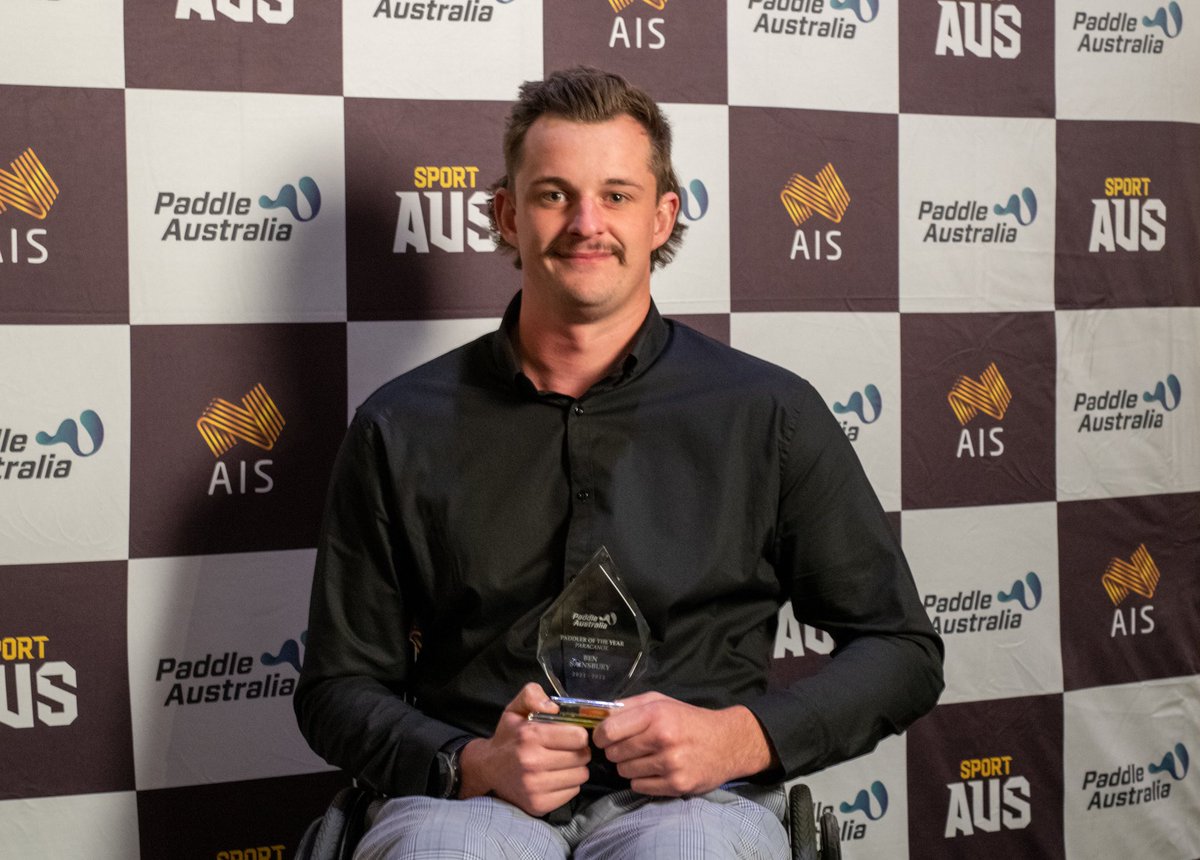 InsideWAIS's tweet photo. Ben Sainsbury has been named Paddler of the Year (Paracanoe) at the 2022 Paddle Australia Awards. Yale Steinepreis, part of the womenโs K4 team claimed Team of the Year. Tokyo Olympians Jaime Roberts and Shannon Reynolds received the Award of Merit. #InsideWAIS #PaddleAwards22 https://t.co/1HZBbYGn2H