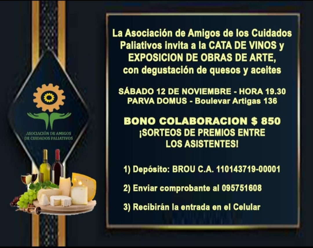 PirizAlvarez's tweet photo. Hola!!!! Los invitamos a pasar un buen rato y a colaborar con la Asociación de Amigos de Cuidados Paliativos @AmigosPaliativo. Somos una Asociación Civil que tiene como objetivo colaborar en la mejora de la calidad de vida de pacientes y familiares, junto a los equipos de CP https://t.co/oIInECNnsL