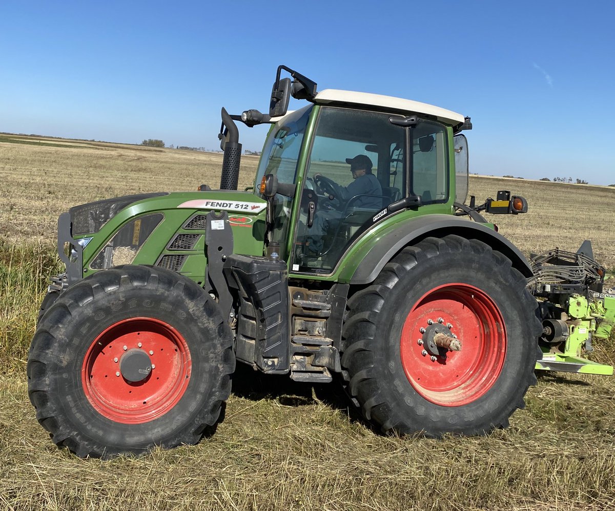 One of the local Rural Municipalities out mowing with there Fendt Tractor -Best warranty in the industry 3 years/3000 hours.
-all scheduled maintenance for 3 years or 3000 hours. 
-almost fixed operating costs.