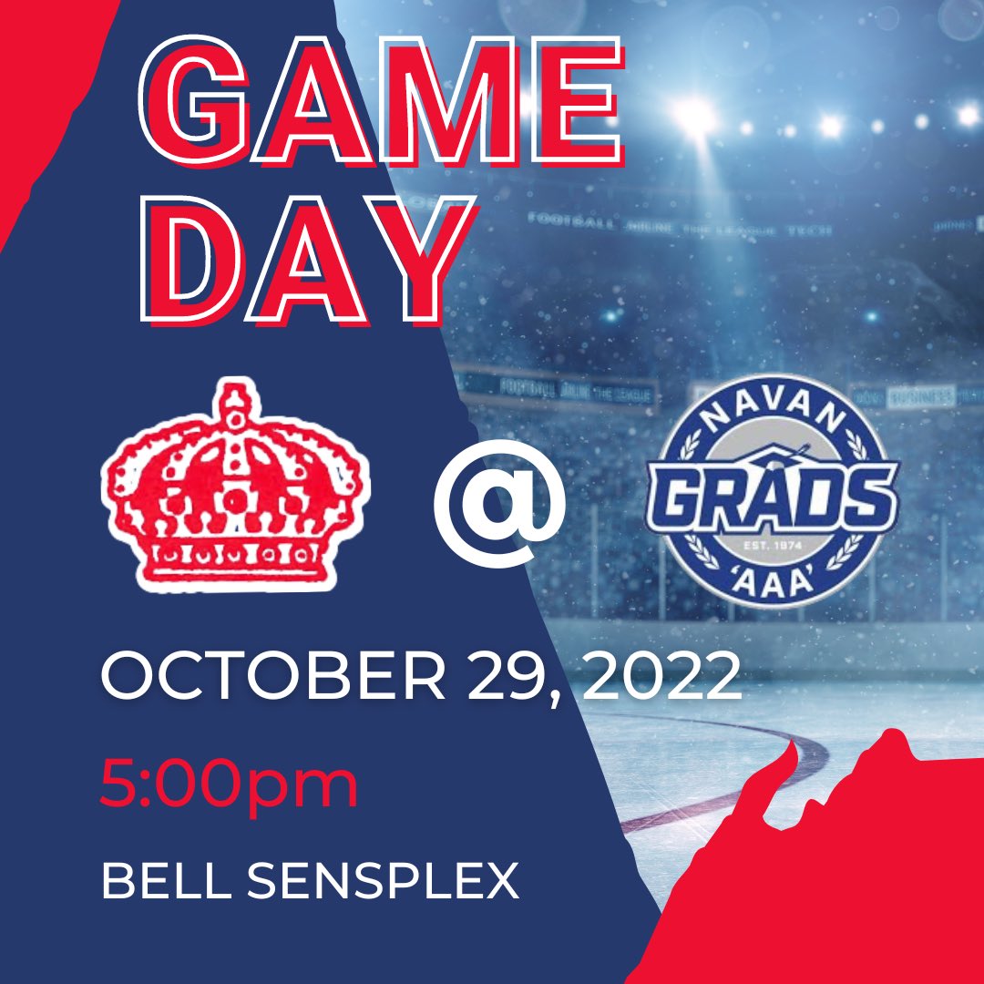 🔴⚪️ GAME DAY ⚪️🔴

🆚 Navan
⏰ 5pm
📍Bell Sensplex
📺 <a href="/MyHockeyTV/">HockeyTV</a>

<a href="/HEOU18AAA/">HEO U18 AAA 2023-2024</a> <a href="/NavanGradsAAA/">Navan Grads U18</a>