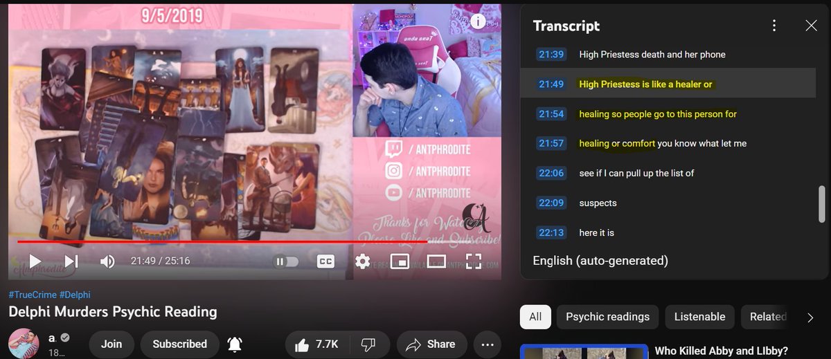 IrishBadAss's tweet image. Correct in 2019 . . 😎 @antphrodite; &quot;High Priestess is like a healer or healing so people go to this person for healing or comfort&quot;. Richard &quot;Ricky&quot; Allen is a Pharmacy Tech. #Antphrodite💗 #libbyandabby 🫶 #Delphi