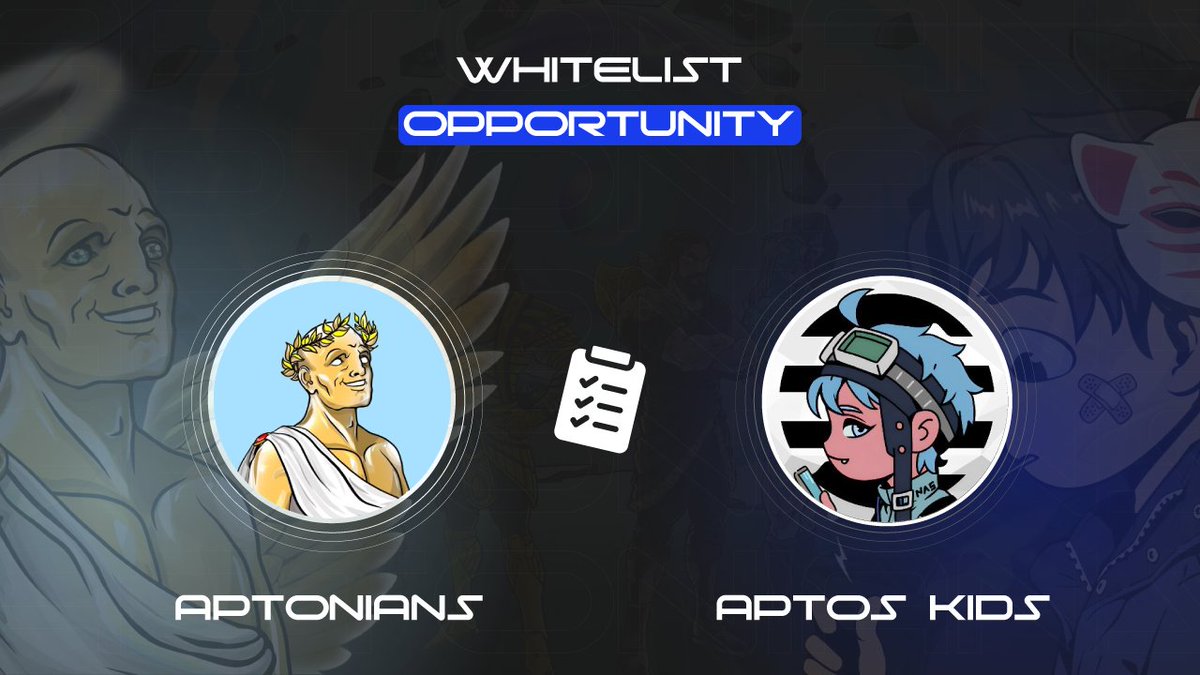 AptoniansNFT's tweet image. 💎APTOS NFT WL GIVEAWAY💎

ꃅꍟ꒒꒒ꂦ, #Aptonians &amp;amp; #AptosKids🪬
​​
🎁13 WL Spots to Giveaway

🔹10X WL @AptosKids
🔹3X WL @AptoniansNFT

1⃣Follow:  @AptoniansNFT &amp;amp; @AptosKids
2⃣Like &amp;amp; Retweet &amp;amp; Tag 3 friends

#Aptos #AptosNFT #AptosEcosystem