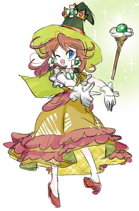 #PrincessDaisy #デイジー姫 #らくがき  #イラスト  #superMario ハロウィン!。 