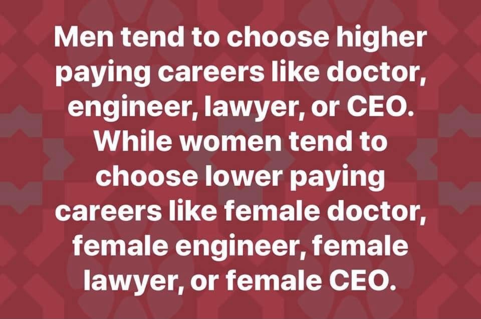 jilevin's tweet photo. Why women are paid less for doing the same job as men: https://t.co/moE8xvjVAn