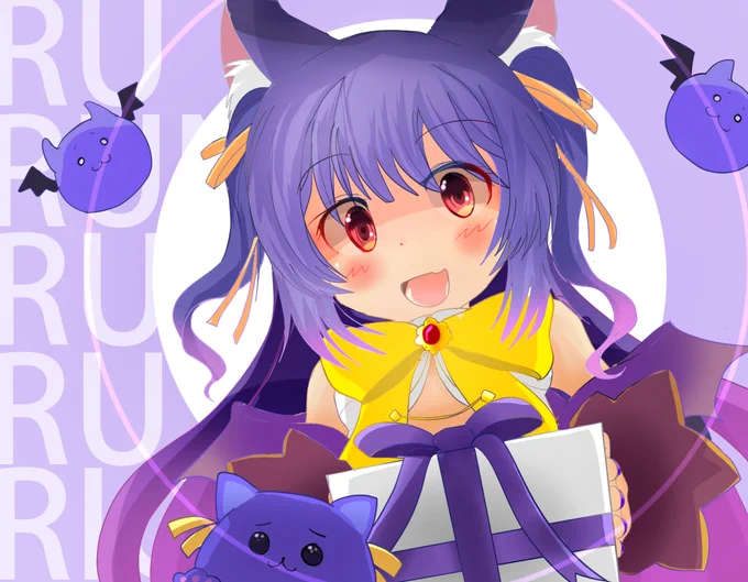 ルルちゃんお誕生日おめでとうございます!新たな一年がルルちゃんにとって素敵なものでありますように!#ルールル美術館#ルルンルルリカ爆誕2022 