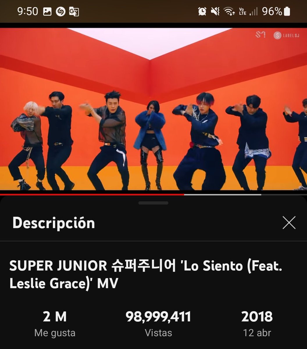 corihernandez04's tweet photo. A menos de 600 reproducciones de a los 99M Vamos #ELF💙
Ya nos queda la recta final para llegar a los 100M 
#SUPERJUNIOR 
#슈퍼주니어 
@SJofficial https://t.co/GZqifQumcA
