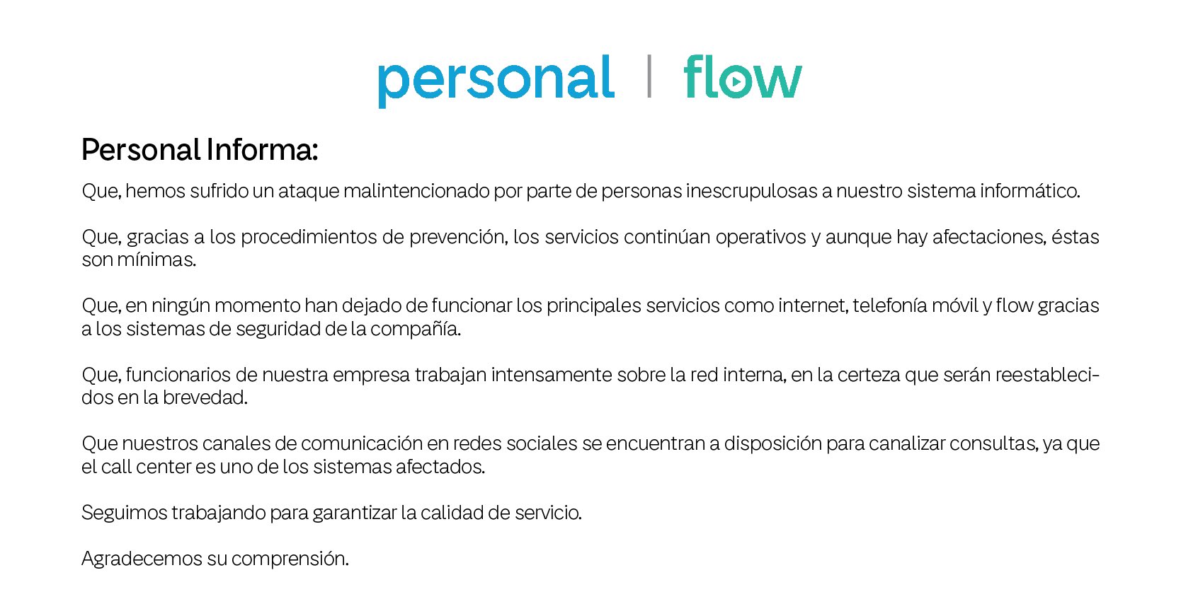 Personal Paraguay on Twitter: