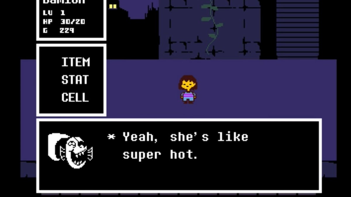This might be my favorite interaction between characters in all of Undertale. Undyne being gay while Papyrus acts like the silliest being of the underground. Hell yeah
