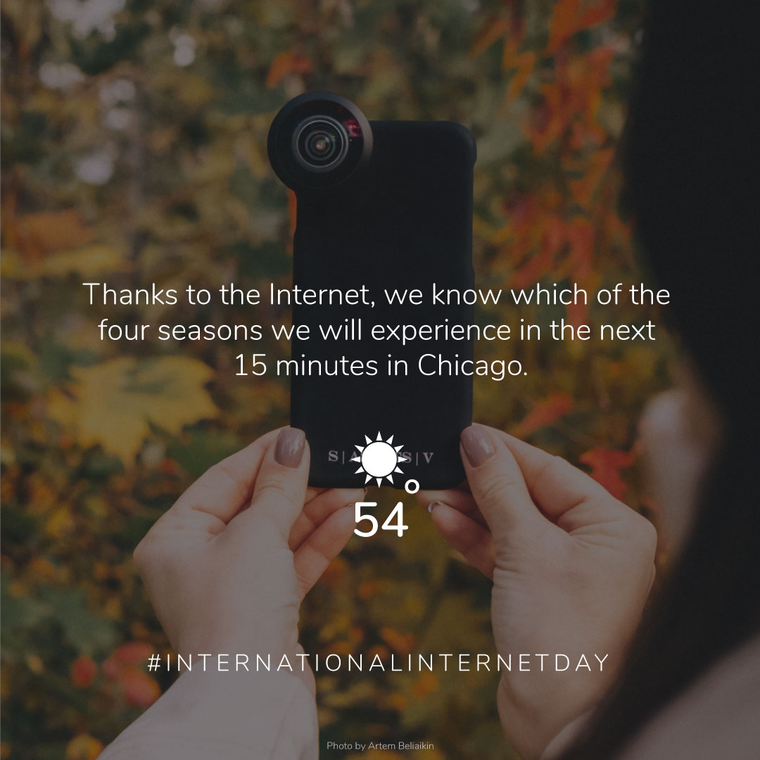 EWInternet's tweet photo. On #InternationalInternetDay let's celebrate the invention that changed our lives forever. Today the Internet is turning 53! How has the Internet improved your life? Tell us in the comments!

#ChicagosFavoriteInternet #FastestInternet #Internet https://t.co/tP2q0LyTQV
