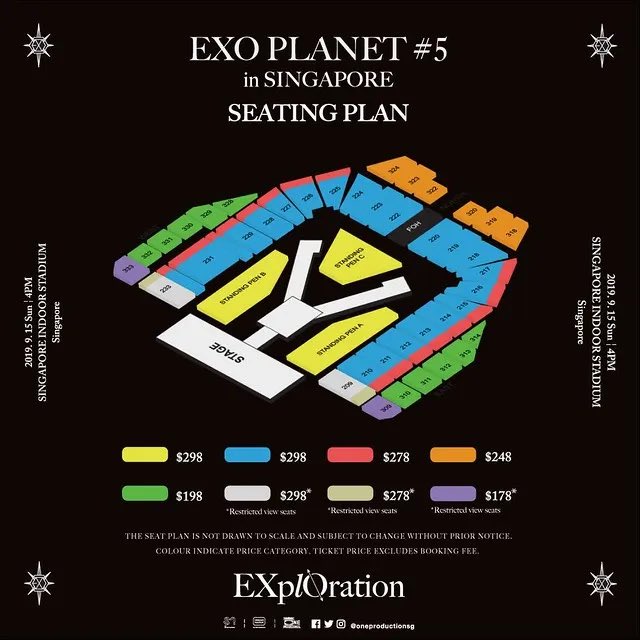 _ZH4NGH40's tweet photo. [THREAD] View from Singapore Indoor Stadium, according to past concerts. 

All credit to the rightful owner. 

Seating plan reference (and many more!) https://t.co/neRsIJHqzF