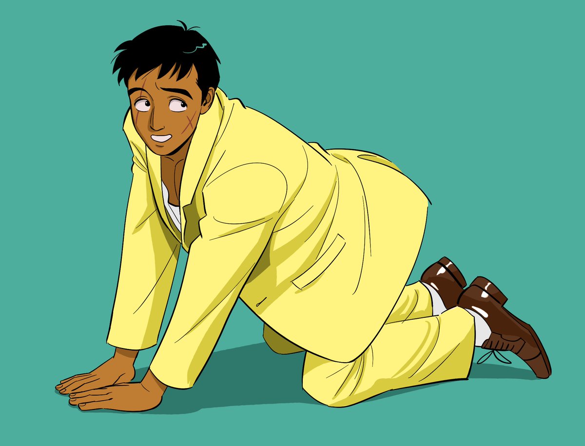 bit_mitch's tweet photo. I was just thinking that I want to draw Yamcha’s yellow suit more and then this appeared on my tl https://t.co/2Y0vU6aVQz