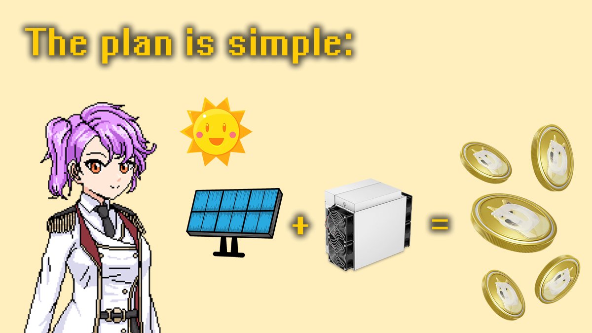 Thank you <a href="/elonmusk/">Elon Musk</a>! Mining $DOGE with #solar is looking pretty profitable right now.