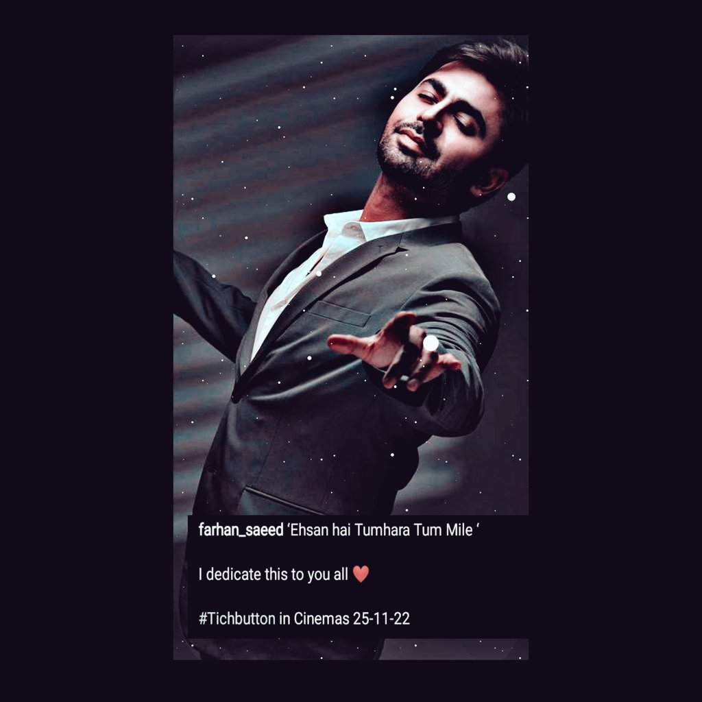 MEREHumsafar14's tweet photo. Mera din bhi tu, meri shaame tu
Mere raat ke sapno mein tu
Meri aahatein tera naam le
Yeh baat tu maan le β€οΈπ
#FarhanSaeed #titchbutton #Farhania https://t.co/aThvtb7fzx