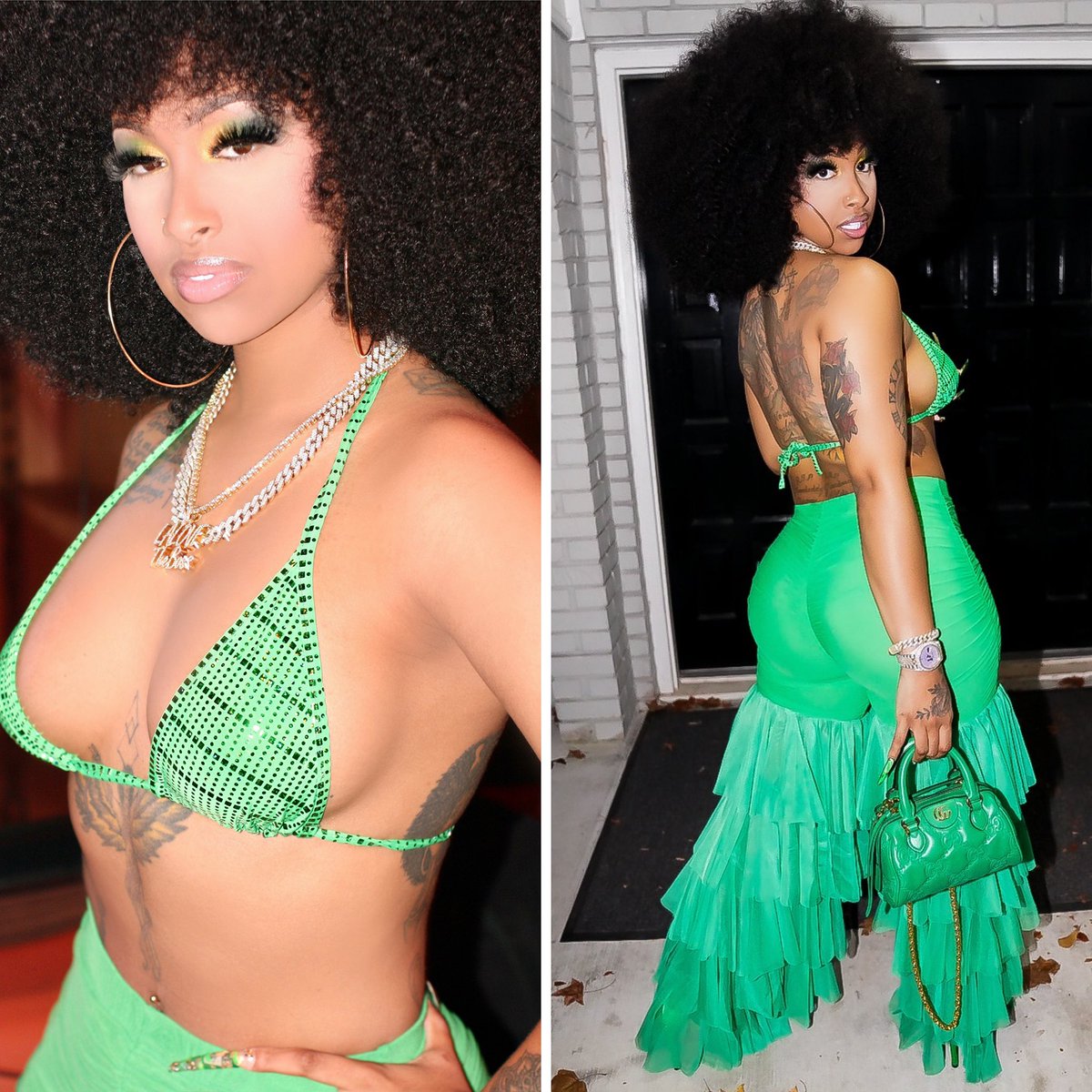 About Lastnight 🤑 Which pic wins Left Or Right? 👀