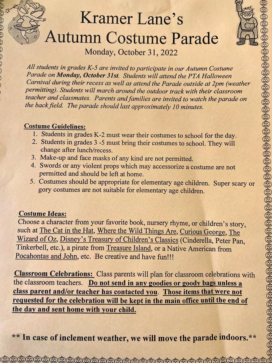 Kramer Lane PTA tweet media