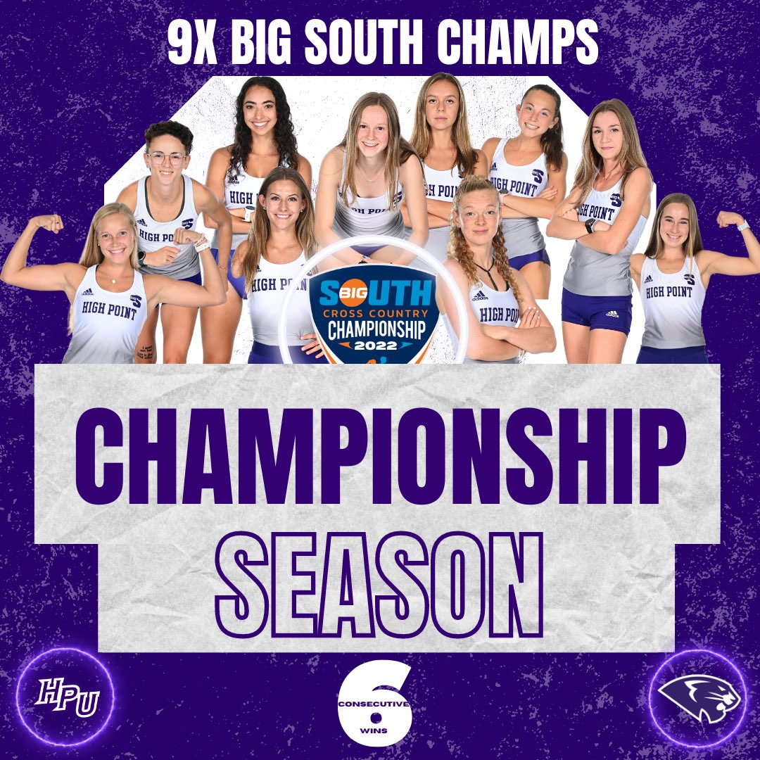 𝐒𝐈𝐗-𝐏𝐄𝐀𝐓

Your High Point women are <a href="/BigSouthSports/">Big South Conference</a> 𝐂𝐇𝐀𝐌𝐏𝐈𝐎𝐍𝐒!!!! 🏆🥇

#GoHPU
