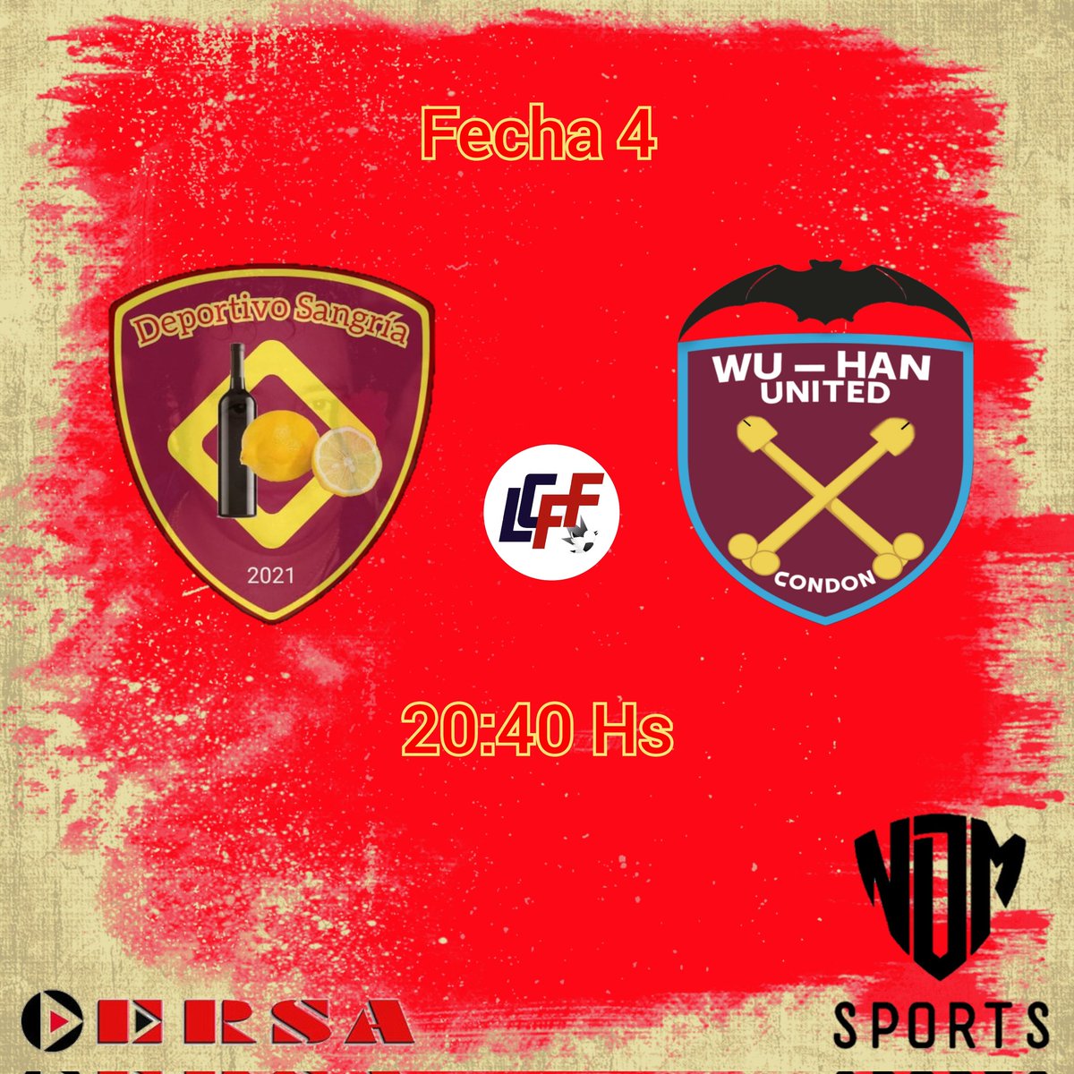 Hoy hay fulbo !!
Fecha 4️⃣
🆚️ <a href="/WuhanUtd/">WUHAN UNITED🦇</a> 
🕜 20:40
📺 twitch.tv/ligacordobesaf…