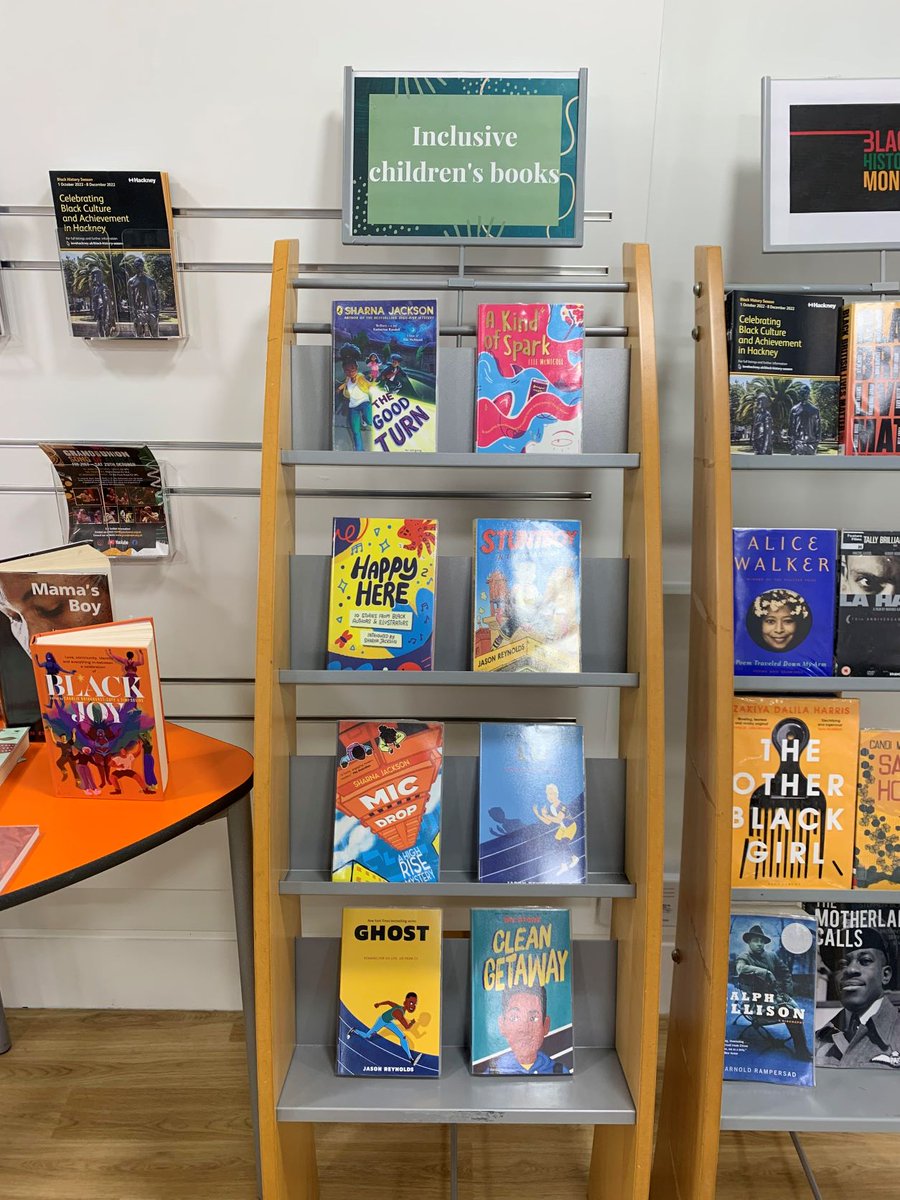 hackneylibs's tweet photo. For #BHM22 we want to shout out the importance of representation in our community!
We have a fantastic range of diverse and inclusive children's books at Hackney Libraries!
#celebratingdiversity #knightsof  #hackney #inclusivebooks #ChildrensBooks  #shoreditch https://t.co/xhIUZI3Vo9