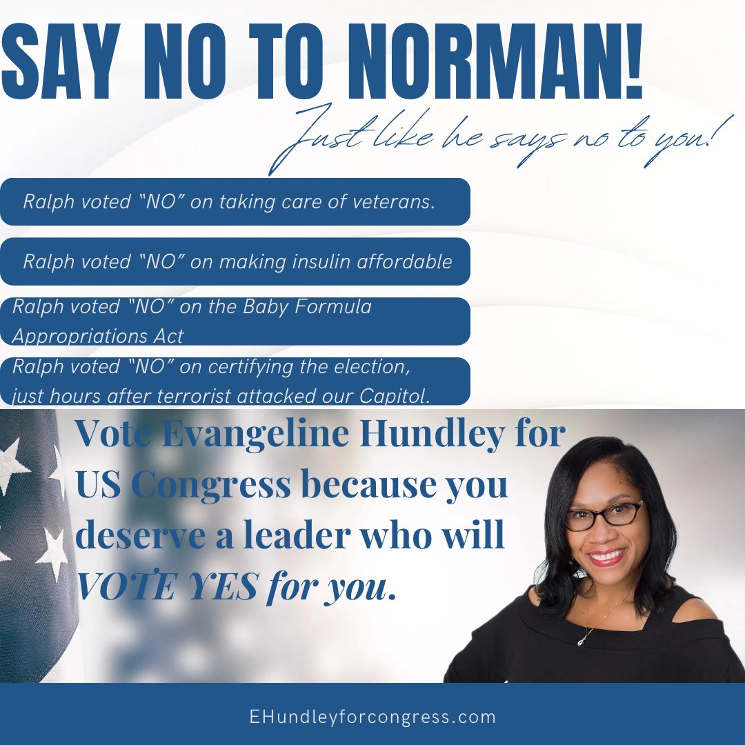 district5eva's tweet image. Honestly, if veterans, diabetics, and hungry babies can't get his vote... then what are we really discussing? Choose better for you, better for your neighbors, better for your state. Say No to Norman. The time for a change is now.