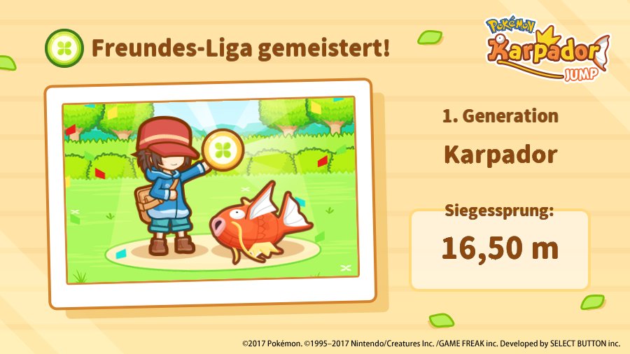 _eisbaer1's tweet photo. Juhu!
Karpador hat die Freundes-Liga
erfolgreich gemeistert! #Karpador https://t.co/oaAfA8kscg https://t.co/l18W9DBzoB