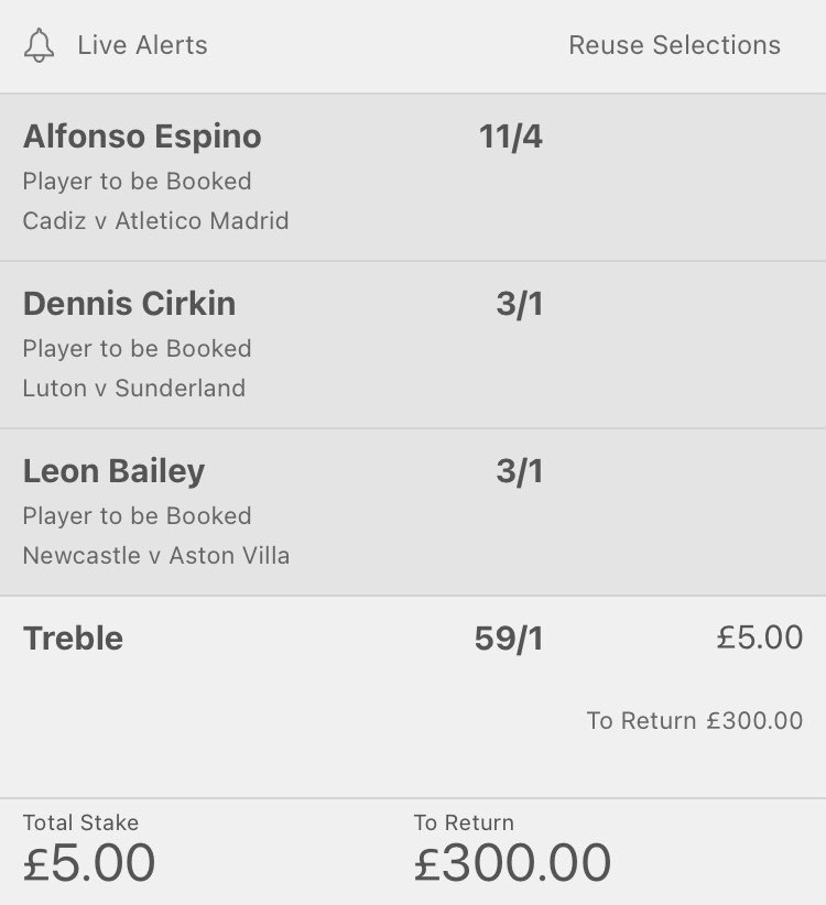 InplayIcon's tweet image. Inplay card treb