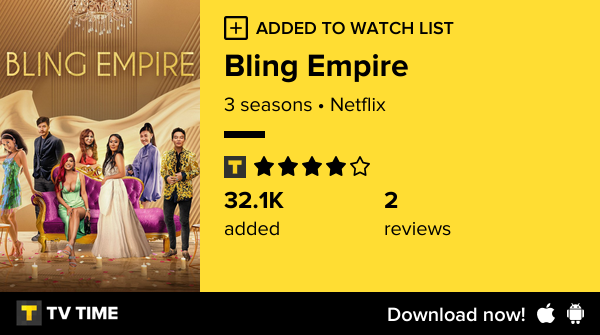 bomerana's tweet photo. I've just started following Bling Empire https://t.co/UDXRo1s11a #tvtime https://t.co/thaLN7ioiF