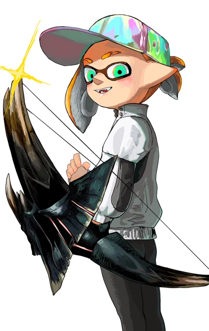 かつて一時代を築き上げた最強の弓(ストリンガー)を手に入れてしまったイカちゃん#スプラトゥーン3 #モンハン 