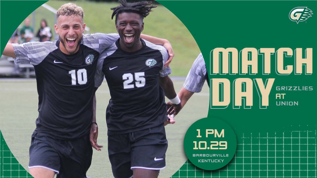GGC_MSoccer's tweet photo. SATURDAY ROAD MATCH! Grizzlies have hit the road this afternoon seeking their 11th win of the season.

⚽️ - 1 PM
📍 - Barbourville, Ky.
📺 - https://t.co/1G0yv514gr
📊 - https://t.co/tmUuvB6IC9

#GGCAthletics #team11 https://t.co/4SuSsrHZQu
