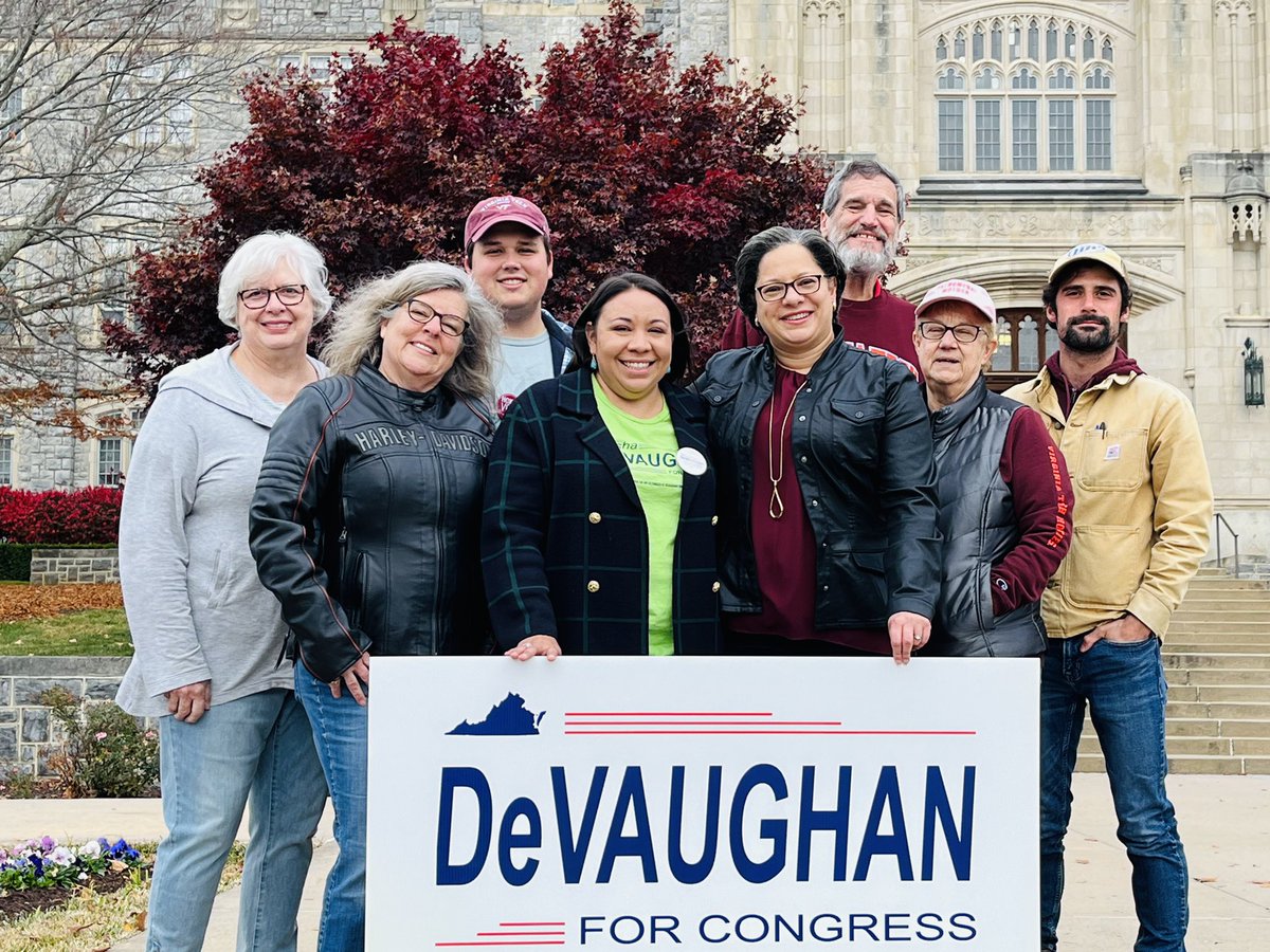 YoungDems_VT's tweet photo. Thanks to all who came out to the @DeV4Congress canvassing launch this morning at Burruss!

Only 9 days left until we #flipthe9th! https://t.co/g5a2KZdTBU