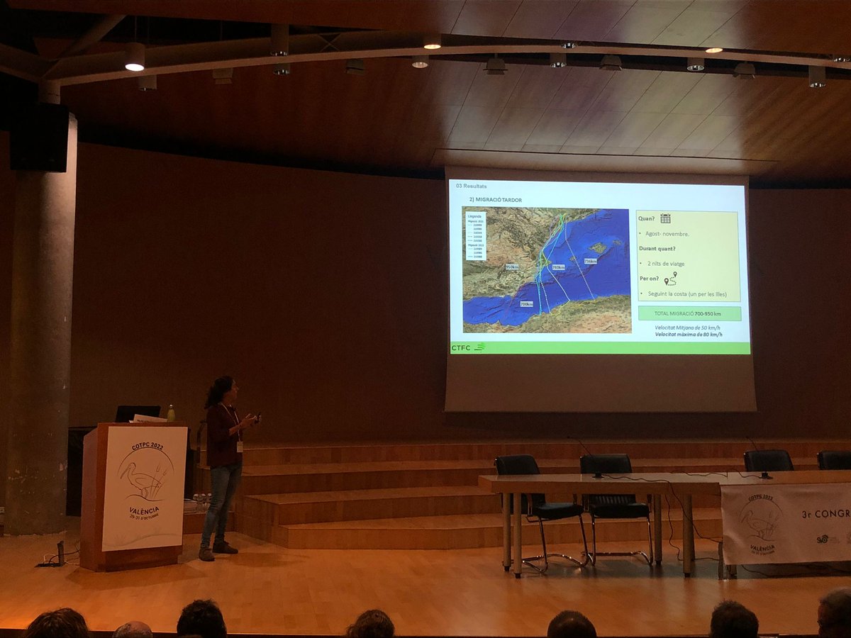 GBiC_CTF's tweet photo. Avui la nostra companya @HNavalpotro ha presentat els primers resultats de la migració dels torlits catalans al 3r #COTPC a València. Un estudi que ja us vam explicar en aquest fil ⏬
https://t.co/ujUP1aDh9G https://t.co/goPlxwXrtE
