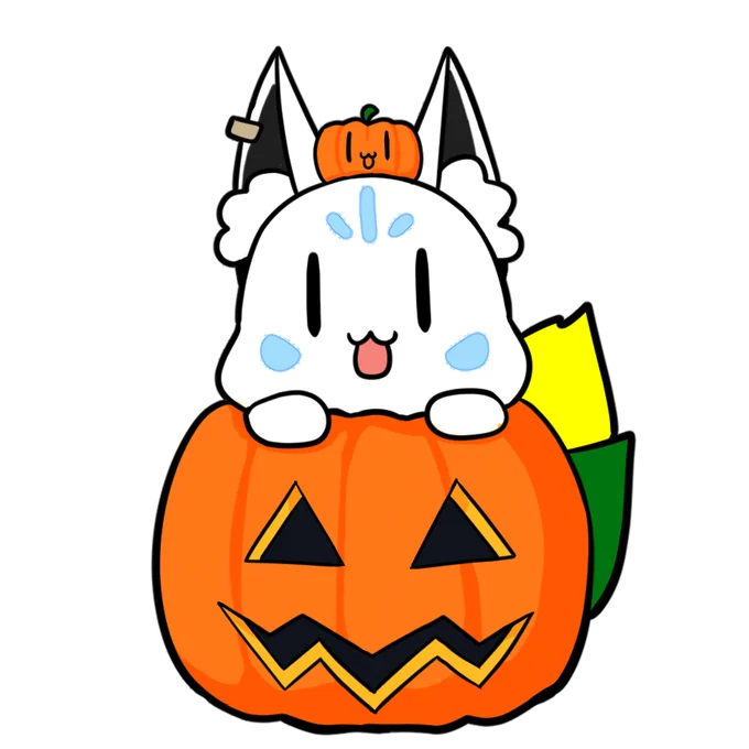 ハロウィンも近いのでかぼちゃすこん部をば #白上配信素材 