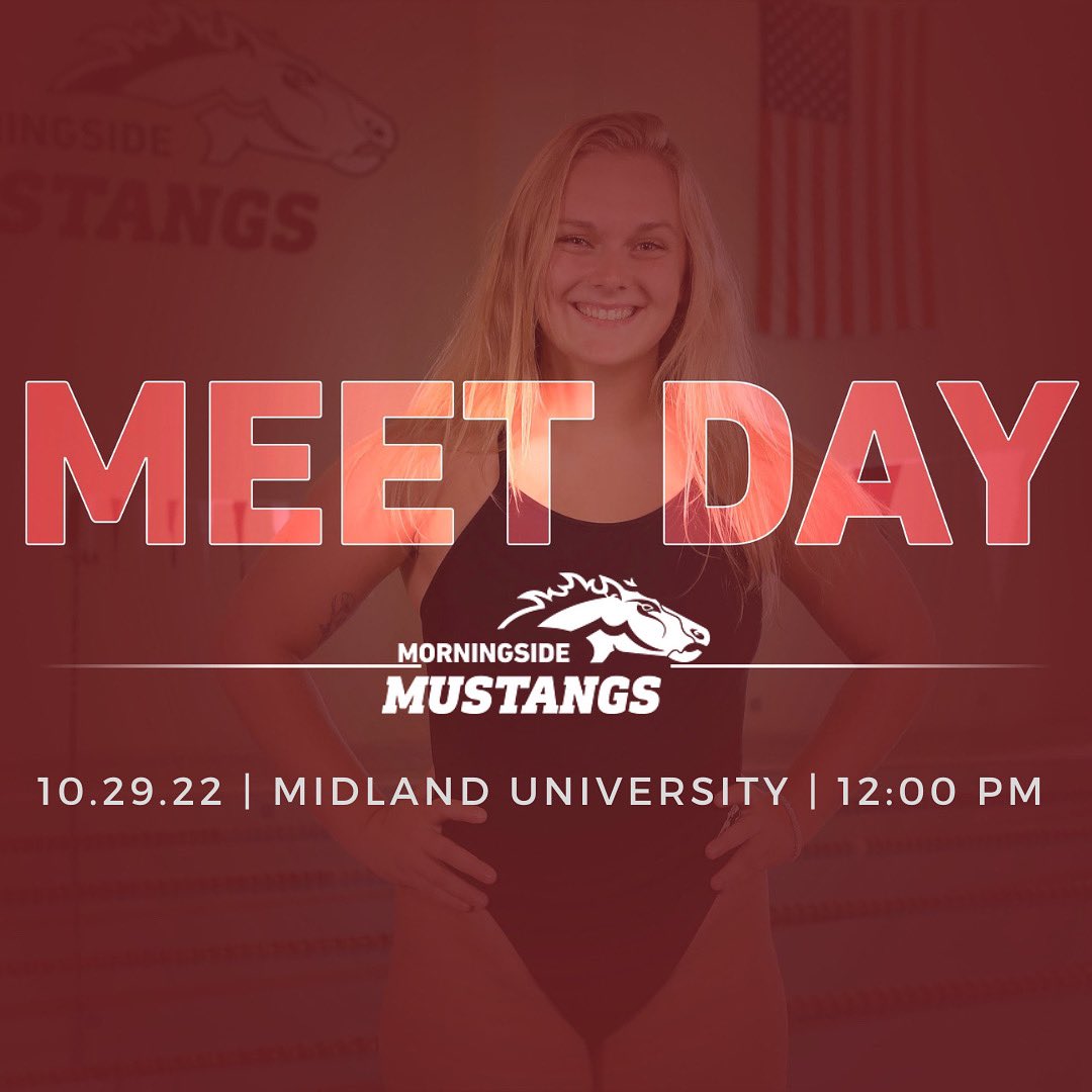 MorningsideSwim's tweet photo. First MEET DAY of the 2022-23 season!!

We’re headed to Fremont, NE for our dual against Midland University. Meet starts at noon💪🏼💦🐴

📸-SR. Captain Emma Larsen 
@MsideMustangs 

#collegeswimming 
#morningsidemustangs 
#msideu 
#swimnaia https://t.co/zwmaCtnoX2