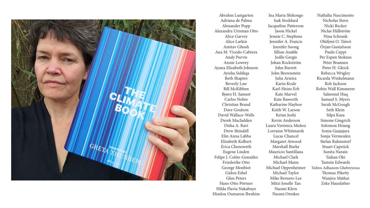 I'm honoured to have contributed a chapter to this powerful &amp; highly readable book, in solidarity with over 100 scientists, activists, artists &amp; changemakers all sharing key perspectives &amp; possibilities. Thank you <a href="/GretaThunberg/">Greta Thunberg</a> for bringing so many voices together. #climatebook