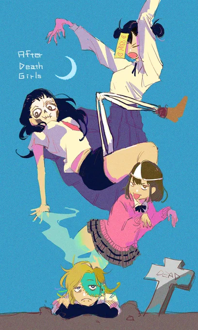 死後JK (色んな国の死んじゃったJK達)#歴代ハロウィン絵を上げよう 