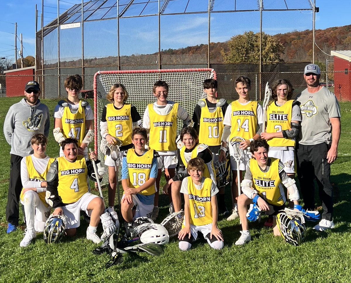 Our 27/28 team battled all day against some great competition at the Turkeyshoot. Congrats on getting a big OT win! 💪🥍🦣🔥 #bighornlax #southerntier #upstatelax #trusttheprocess <a href="/SectionIVLax/">Section IV Boys Lacrosse</a>