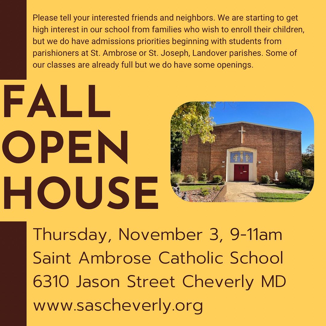 Interested in learning more about the #sasfamily? Join us this Thursday morning for our Fall Open House! #ADWcommunity ¿Interesado en saber más sobre la #familia del sas? ¡Acompáñanos este jueves por la mañana en nuestra jornada de puertas abiertas de otoño! #ADWcommunity