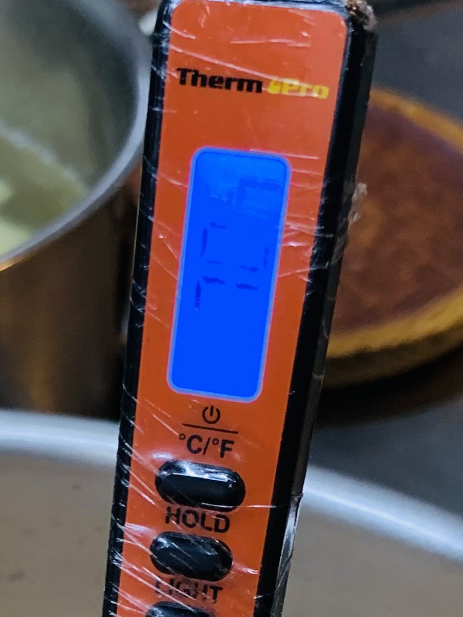 70 grados en el centro, al menos dos minutos...