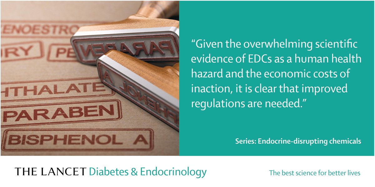 For more on Endocrine-disrupting chemicals see Series thelancet.com/series/endocri… #EDCs