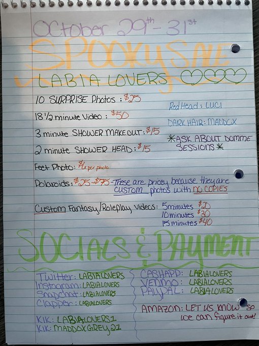 Hello LabiaLovers!!!!💜  Happy Halloween!!!🎃 Don&rsquo;t miss out on these Spooky deals👻 https://t.co/f2K2Y<a href="/tag/paypig"class="tags"><span>#paypig</span></a><a href="/tag/cashcow"class="tags"><span>#cashcow</span></a><a href="/tag/labialovers"class="tags"><span>#labialovers</span></a><a href="/tag/findomopal"class="tags"><span>#findomopal</span></a>