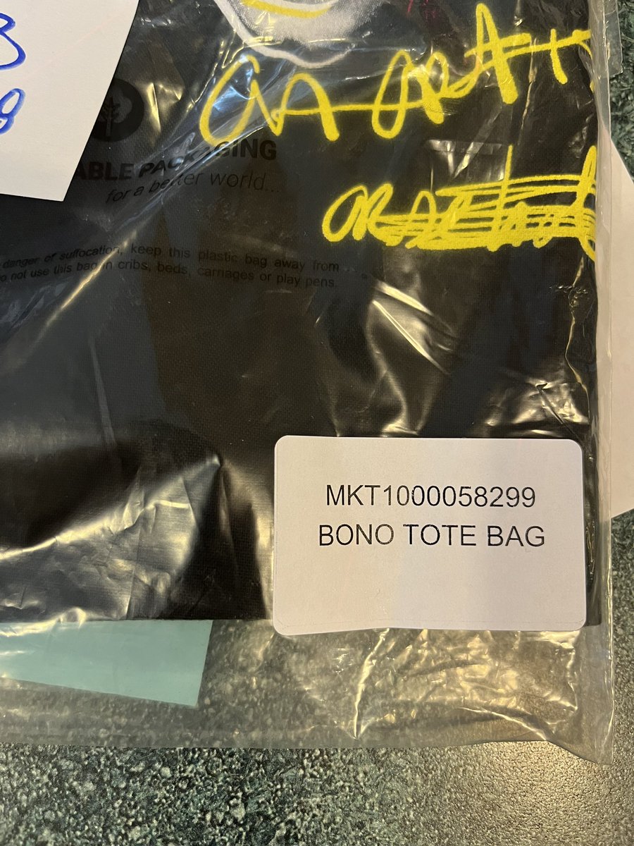 Imthinkingranch's tweet image. BONO TOTE BAG