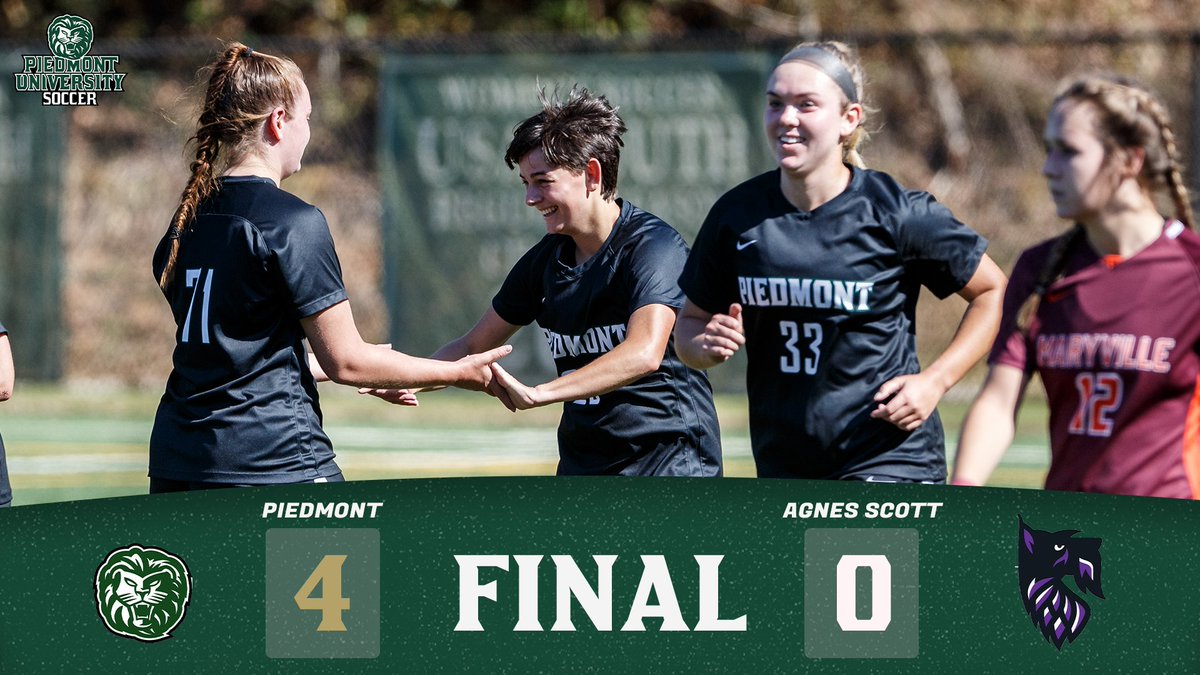 We're headed to the semis!!

Piedmont 4, Agnes Scott 0