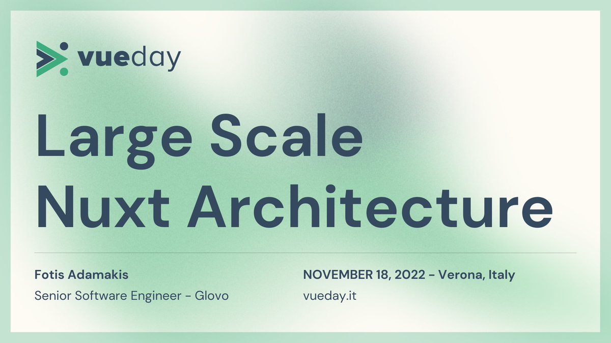 Less that 3 weeks away from <a href="/vuedayit/">vueday | 10 November 2023 | Verona</a>  Getting excited already!