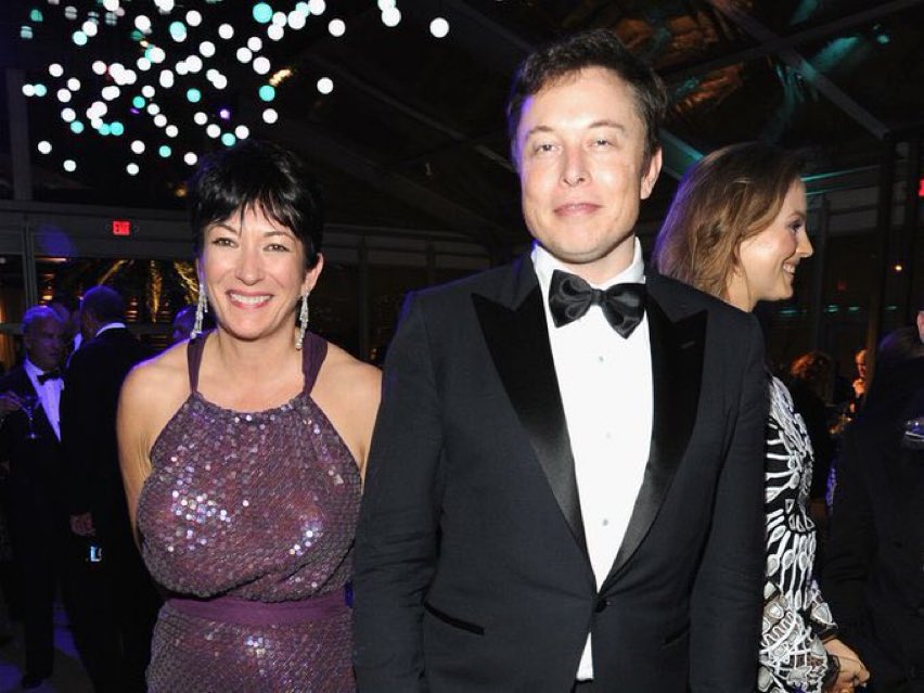 The vile Musk and pedophile sex trafficker Ghislaine Maxwell. Nothing else needs to be said.