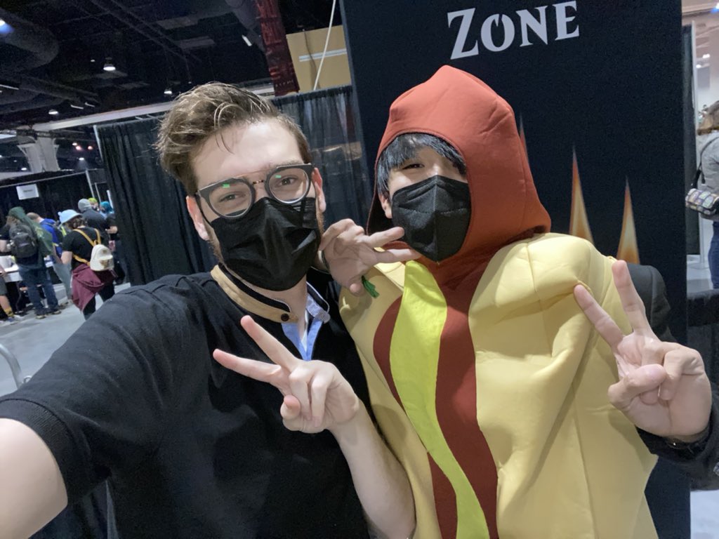 Omg @SonRebell I finally met mtg_hotdog! @CinestraMtg