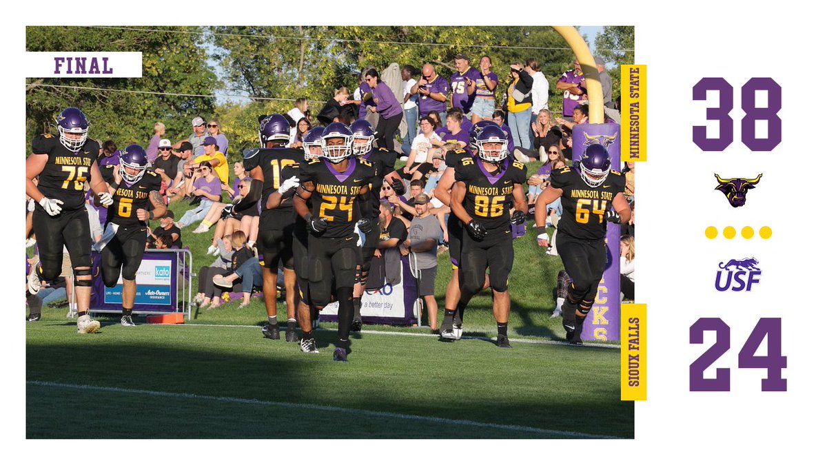 Final Score | Minnesota State 38, Sioux Falls 24