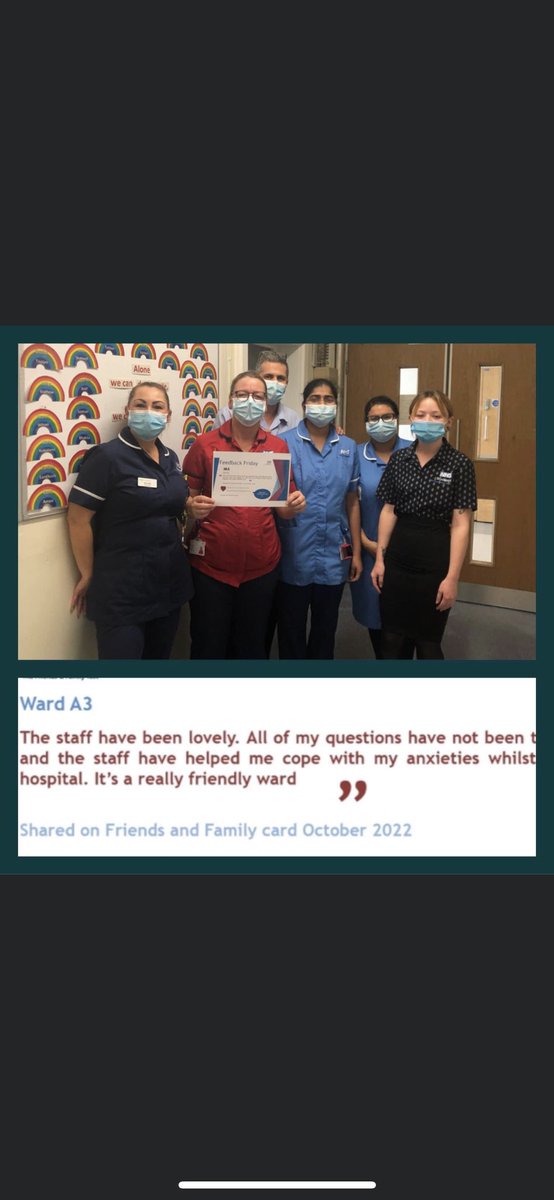 Well done Team!! #feedbackfriday #A3SHH
