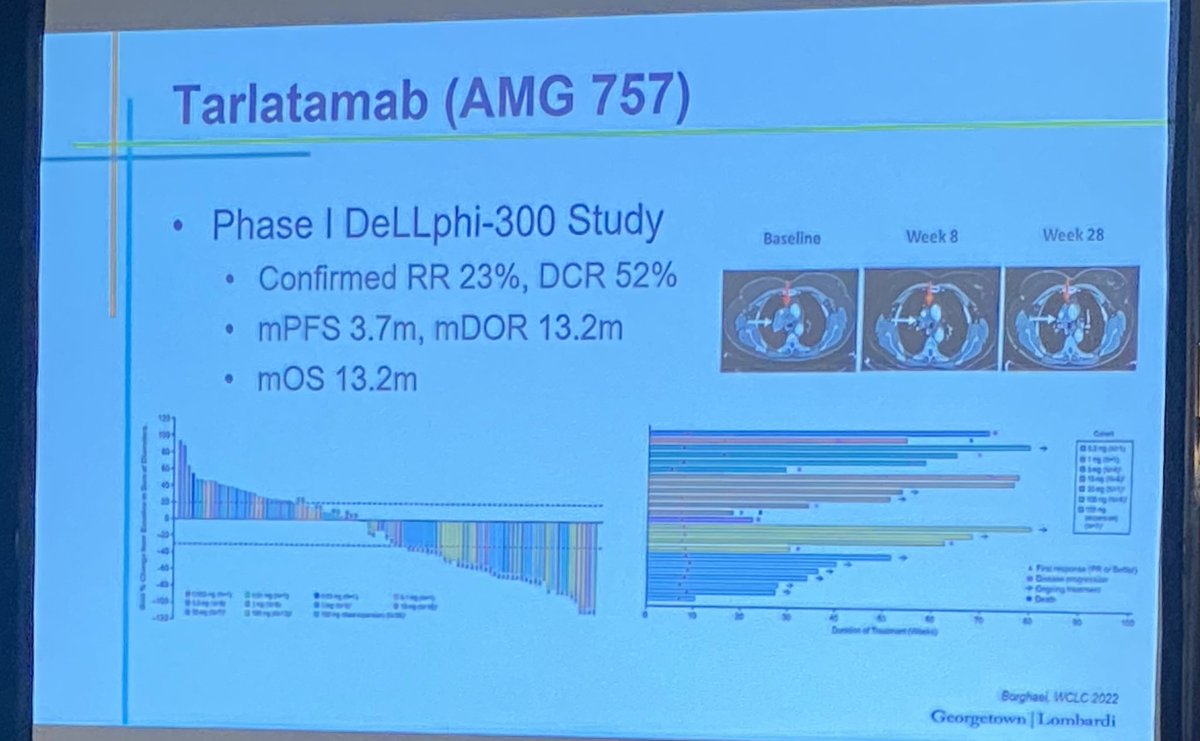 DCCancerDoc's tweet image. Small Cell Lung Cancer SCLC SOC discussed by Dr. @StephenVLiu at #DCLung22 with highlights including promising agents. Scratching the surface still with biomarkers