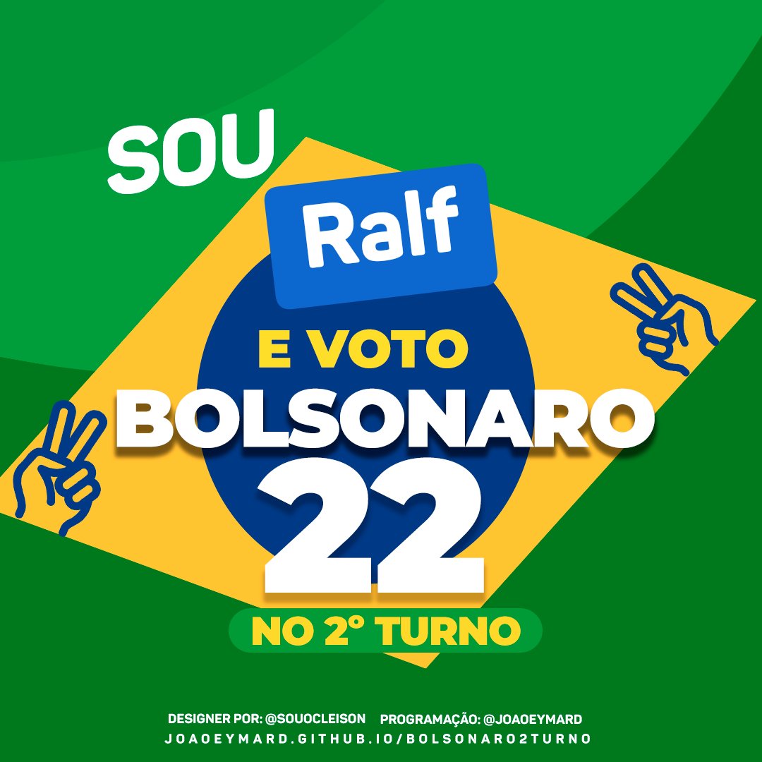 #22 #BolsonaroPresidente22 #PTNuncaMais