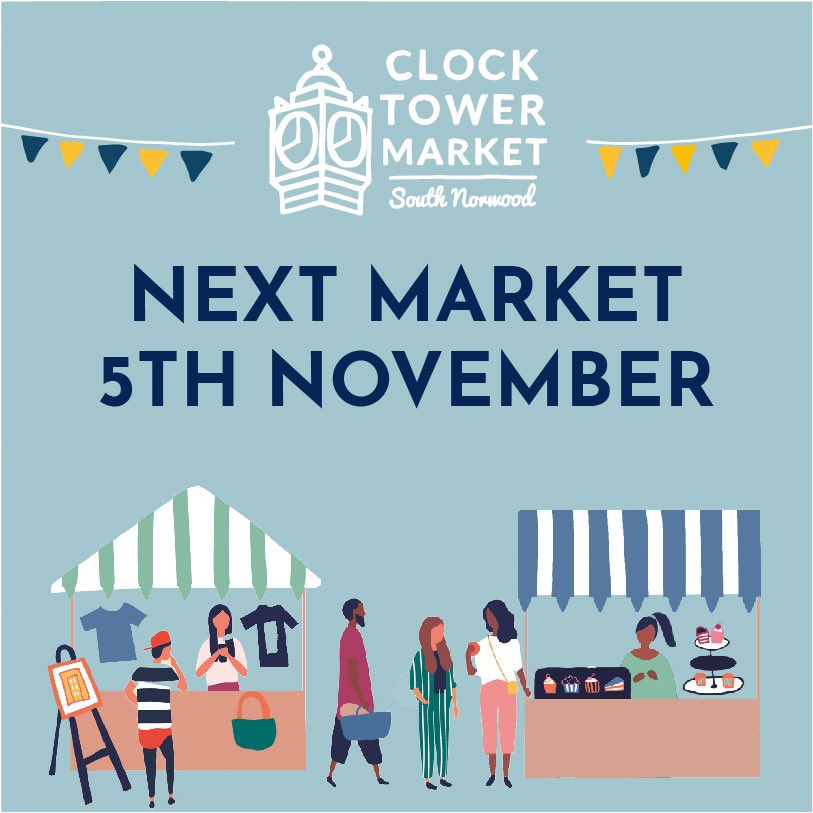 One week to go! See you on Station road next Saturday from 10am 🔜 #SouthNorwood #ClocktowerMarket