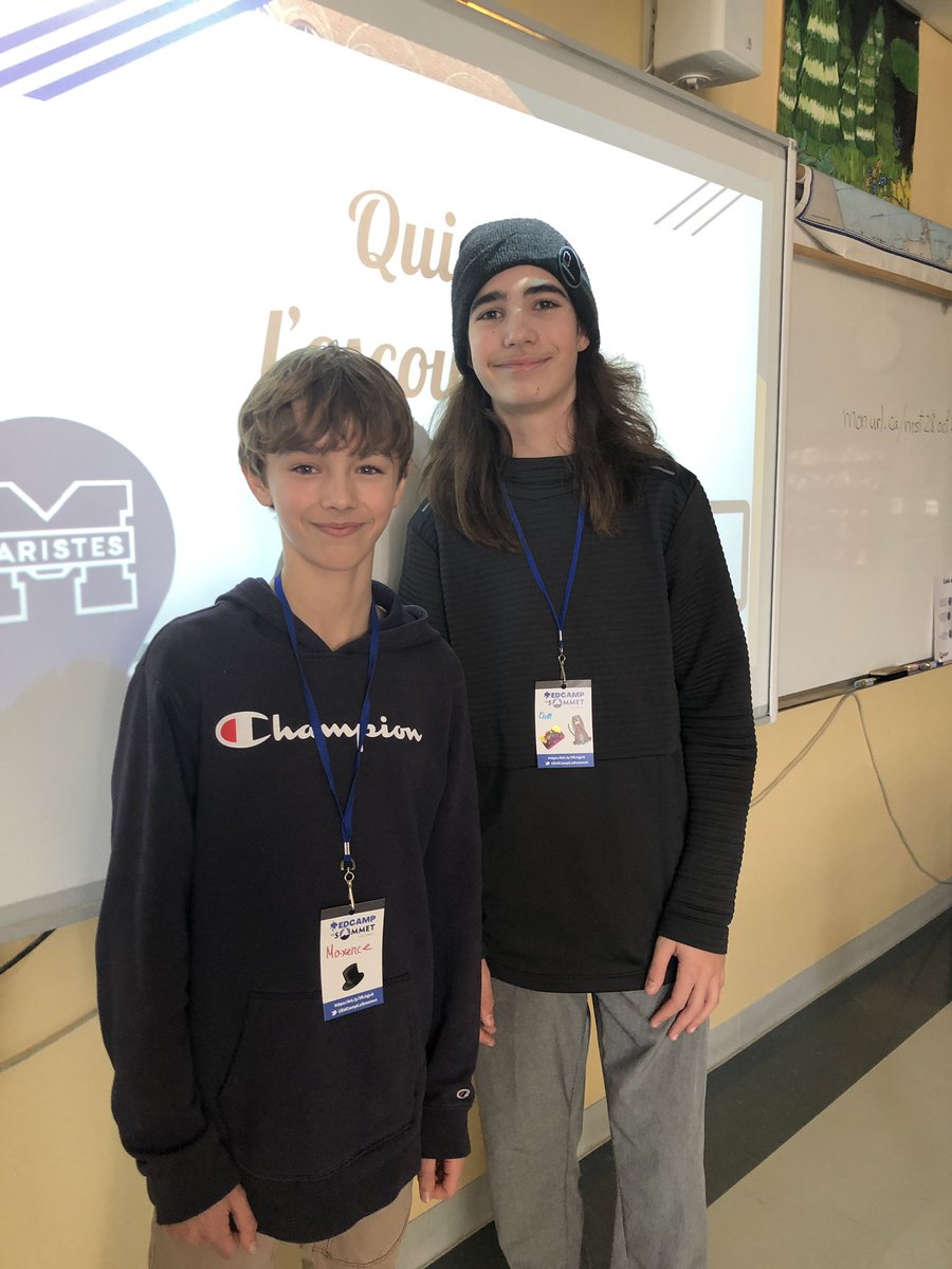 Ar_Ouimet's tweet photo. Merci @EdCampLeSommet de cette belle opportunité! 💙

Fière de mes protégés qui ont partagé leur expérience de constructeurs de jeux d’évasion! https://t.co/dRjk4gXisa